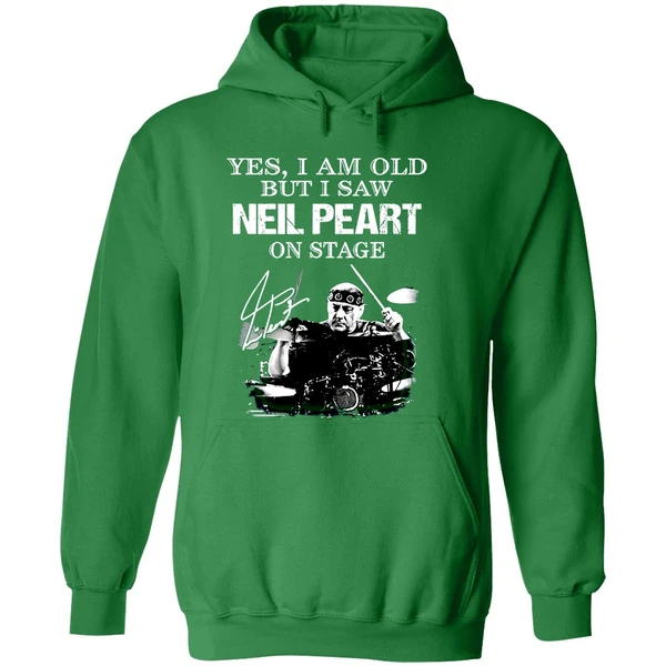 Yes I Am Old But I Saw Neil Peart On Stage Signatures Hoodie - Image 2