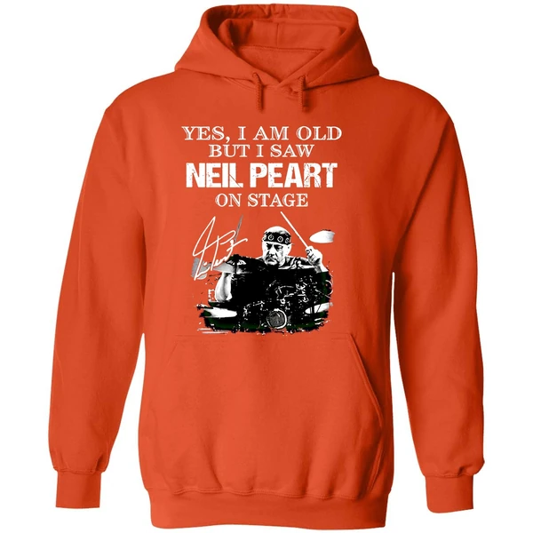 Yes I Am Old But I Saw Neil Peart On Stage Signatures Hoodie - Image 6