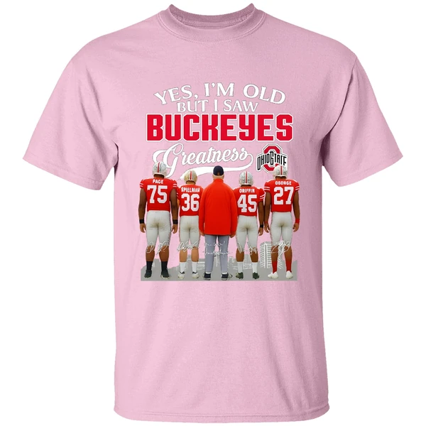 Yes Im Old But I Saw Buckeyes Greatness Ohio State Buckeyes Football Shirt - Image 3