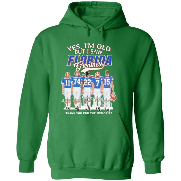 Yes Im Old But I Saw Florida Greatness Team Player Hoodie - Image 2
