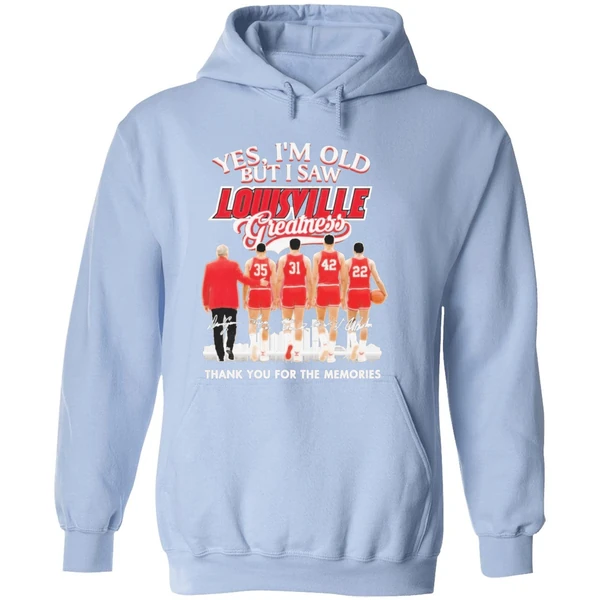 Yes Im Old But I Saw Louisville Cardinals Basketball Hoodie - Image 4