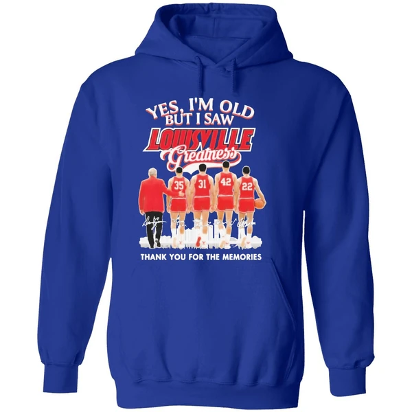 Yes Im Old But I Saw Louisville Cardinals Basketball Hoodie - Image 7
