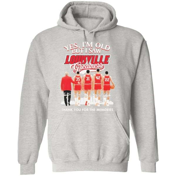 Yes Im Old But I Saw Louisville Cardinals Basketball Hoodie - Image 9