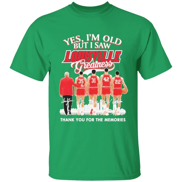 Yes Im Old But I Saw Louisville Cardinals Basketball Shirt - Image 2