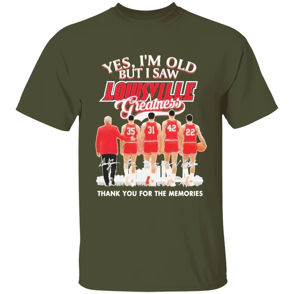 Yes Im Old But I Saw Louisville Cardinals Basketball Shirt - Image 4