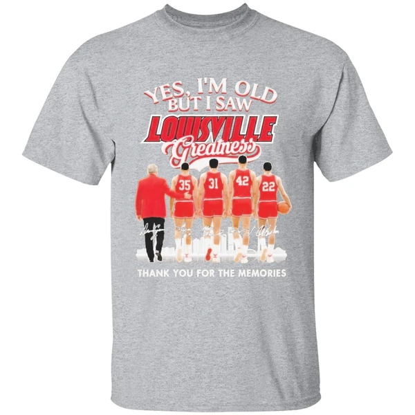 Yes Im Old But I Saw Louisville Cardinals Basketball Shirt - Image 9