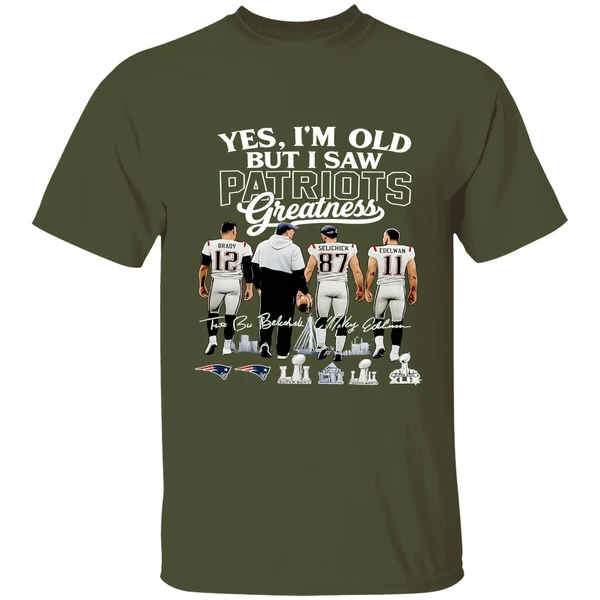 Yes Im Old But I Saw New England Patriots Greatness Super Bowl Shirt - Image 4