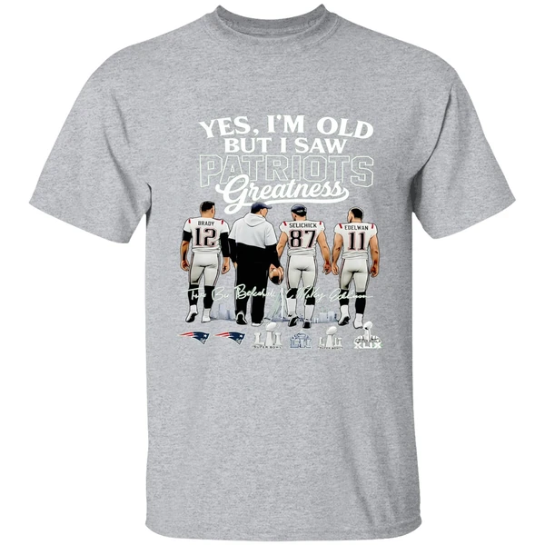 Yes Im Old But I Saw New England Patriots Greatness Super Bowl Shirt - Image 9