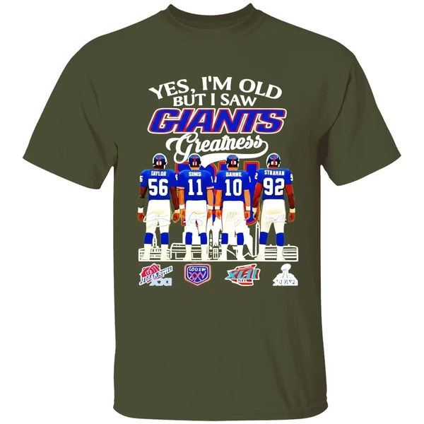 Yes Im Old But I Saw New York Giants Greatness Signature Shirt - Image 4