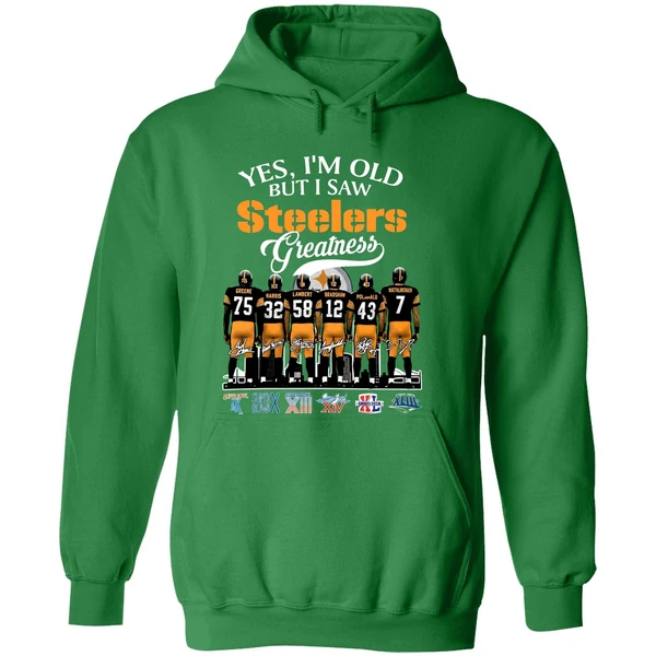 Yes Im Old But I Saw Pittsburgh Steelers Greatness 2025 Hoodie - Image 2