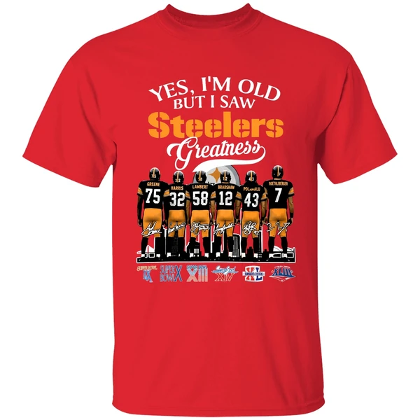Yes Im Old But I Saw Pittsburgh Steelers Greatness 2025 Shirt - Image 7