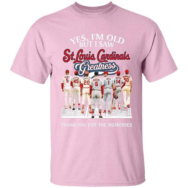Yes Im Old But I Saw St Louis Cardinals Greatness Player Shirt - Image 3