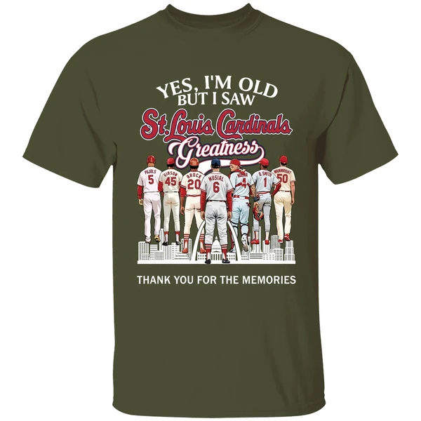 Yes Im Old But I Saw St Louis Cardinals Greatness Player Thank You For The Memories Shirt - Image 4