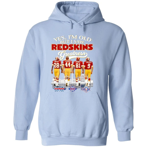 Yes Im Old But I Saw Washington Redskins Greatness Player Signature Hoodie - Image 4