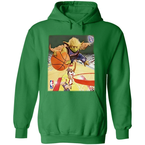 Yoda Slam Dunk Ballin Brooklyn Nets Nba Hoodie - Image 2