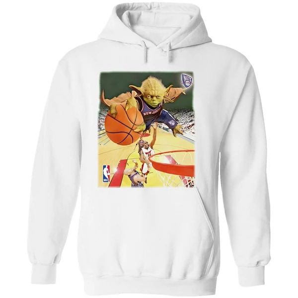 Yoda Slam Dunk Ballin Brooklyn Nets Nba Hoodie - Image 8