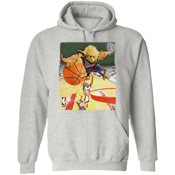 Yoda Slam Dunk Ballin Brooklyn Nets Nba Hoodie - Image 9