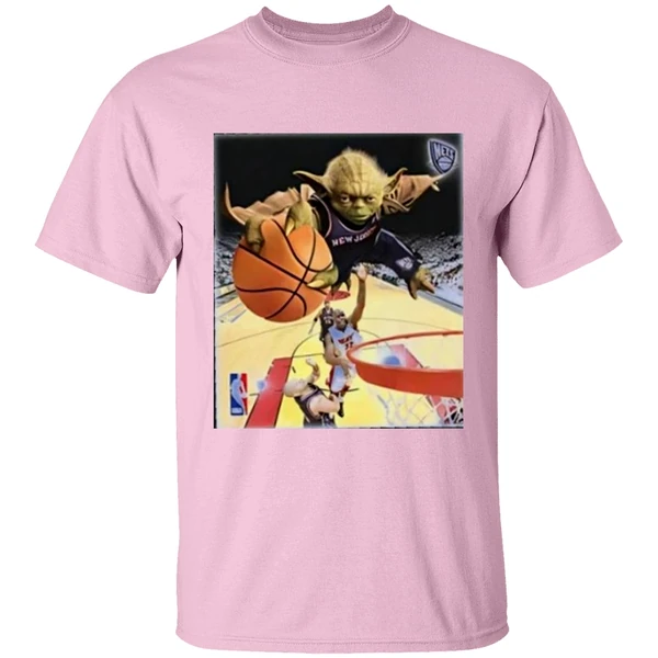 Yoda Slam Dunk Basketball Nets Shirt - Image 3