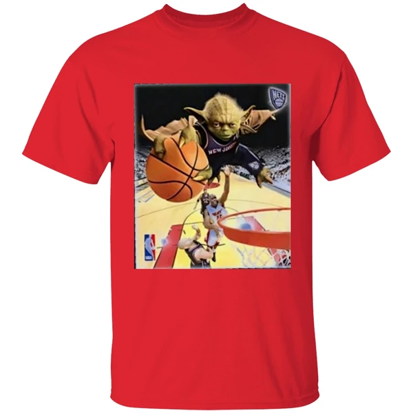 Yoda Slam Dunk Basketball Nets Shirt - Image 7
