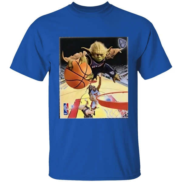 Yoda Slam Dunk Basketball Nets Shirt - Image 8