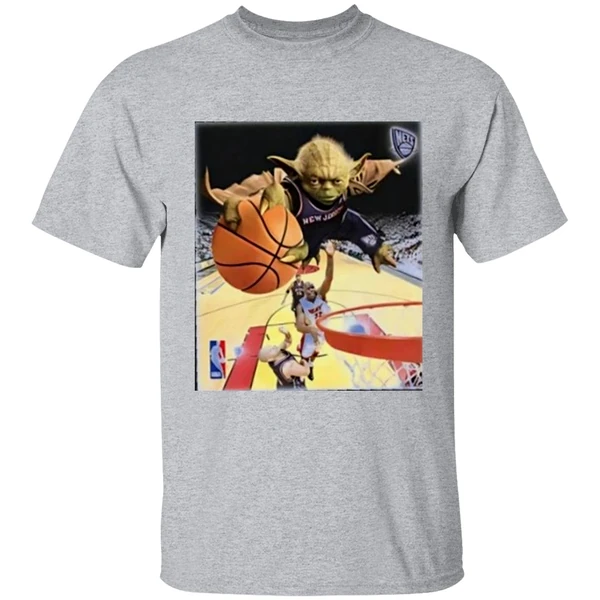 Yoda Slam Dunk Basketball Nets Shirt - Image 9