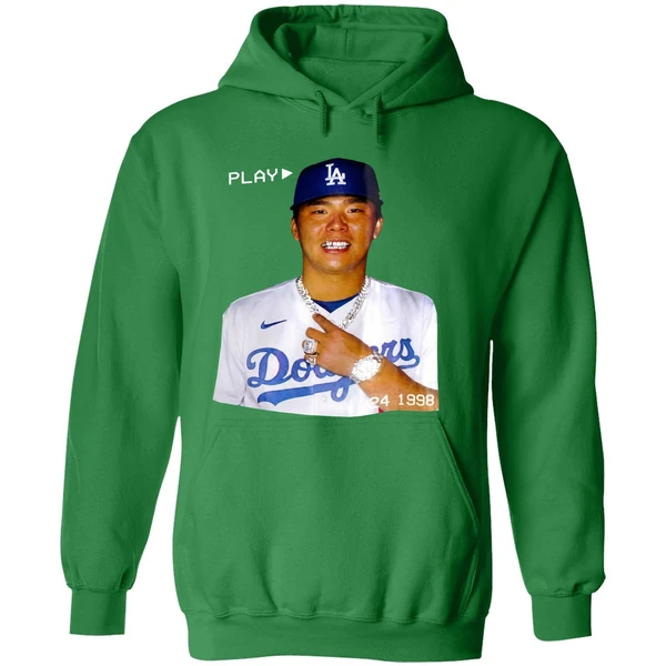 Yoshinobu Yamamoto Los Angeles Dodgers Mlb Diamond Hoodie - Image 2