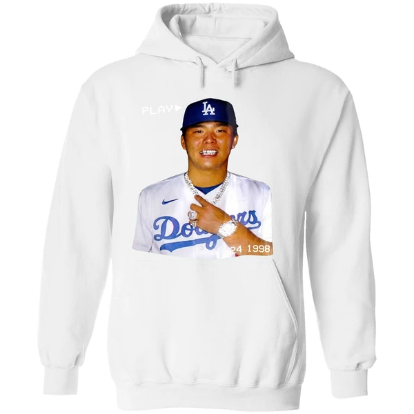 Yoshinobu Yamamoto Los Angeles Dodgers Mlb Diamond Hoodie - Image 8