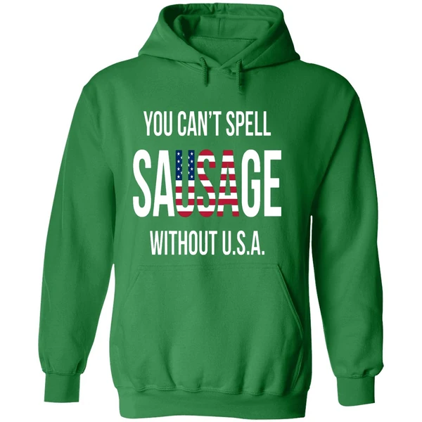 You Can't Spell Sausage Without Usa Hoodie - Image 2