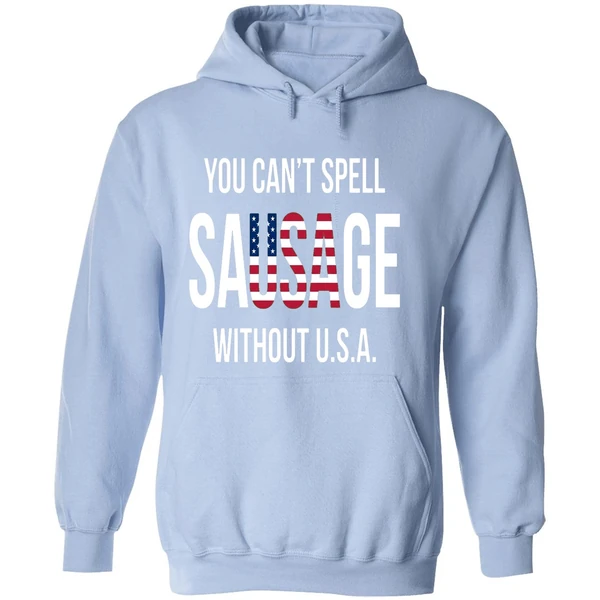You Can't Spell Sausage Without Usa Hoodie - Image 4