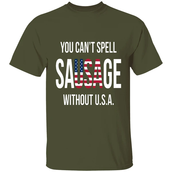 You Can't Spell Sausage Without Usa Shirt - Image 4