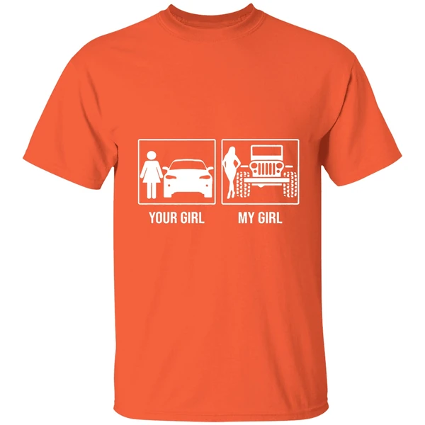 your girl my girl jeep shirt orange