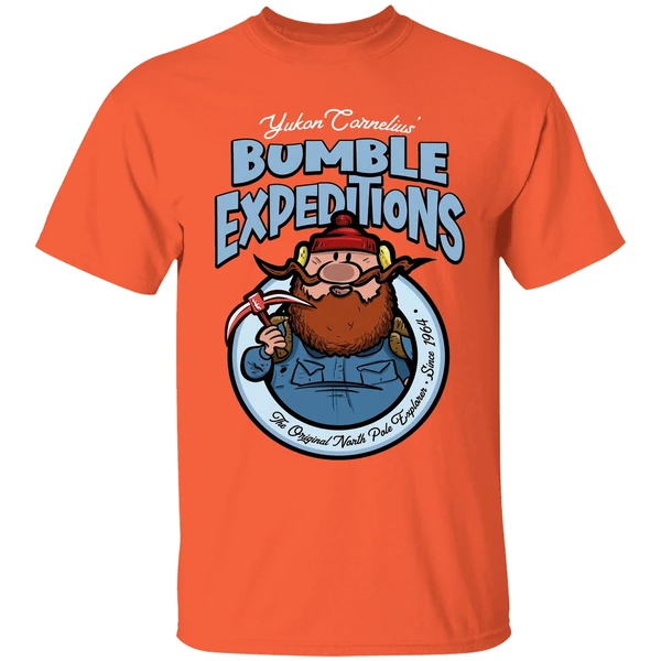 yukon cornelius bumble expeditions since 1946 shirt orange