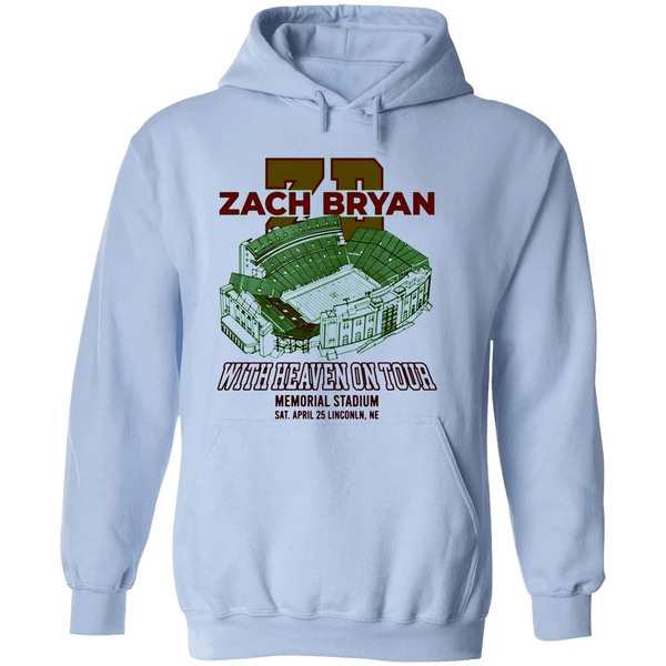 Zach Bryan With Heaven On Tour 2026 At Lincoln Ne Memorial Stadium Hoodie - Image 4