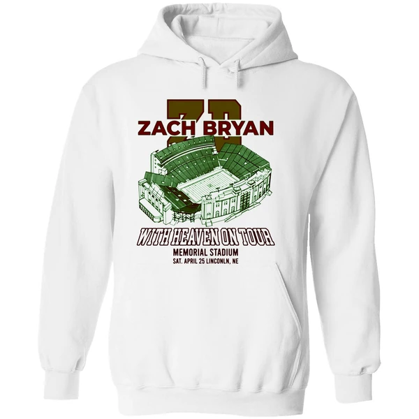 Zach Bryan With Heaven On Tour 2026 At Lincoln Ne Memorial Stadium Hoodie - Image 8