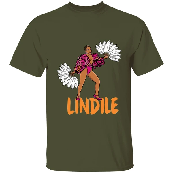 zandile doja cat graphic shirt militarygreen