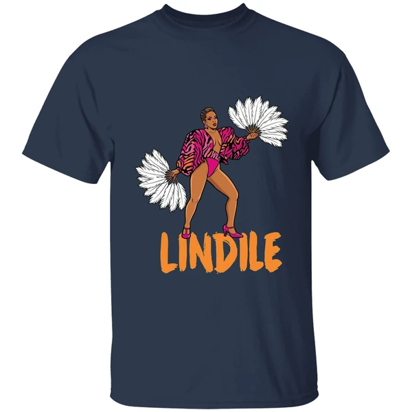 zandile doja cat graphic shirt navy
