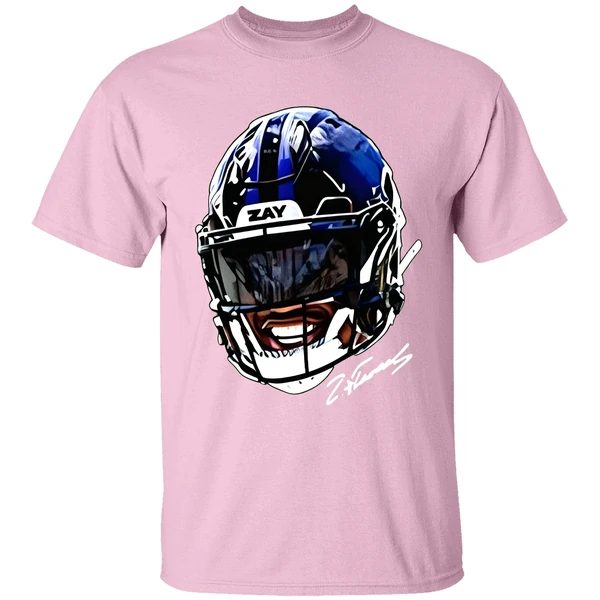 Zay Flowers Big Face Helmet Baltimore Ravens Nfl Football Shirt - Image 2