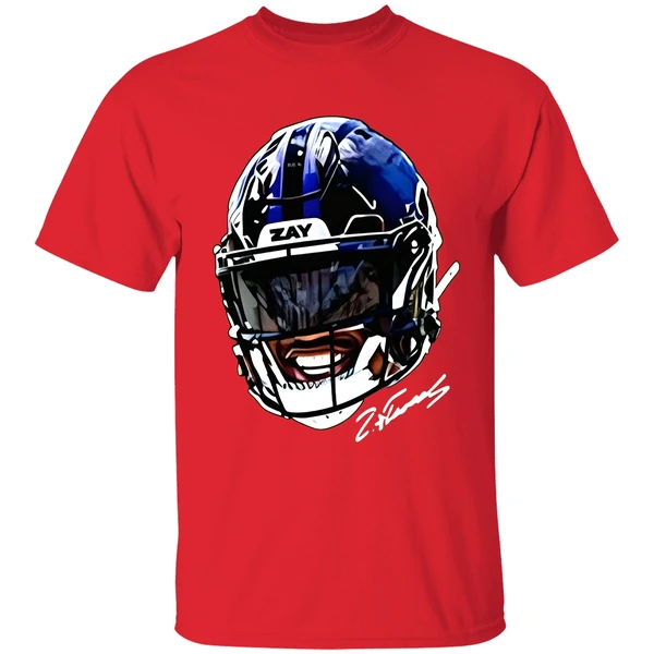 Zay Flowers Big Face Helmet Baltimore Ravens Nfl Football Shirt - Image 6