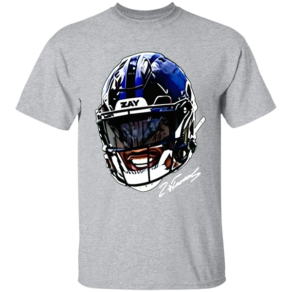 Zay Flowers Big Face Helmet Baltimore Ravens Nfl Football Shirt