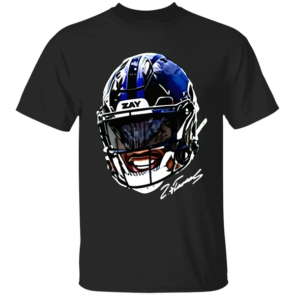 Zay Flowers Big Face Helmet Baltimore Ravens Nfl Football Shirt - Image 9