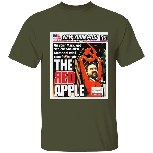 Zohran Mamdani The Red Apple On Your Marx Get Set Zo On Your Marks Get Set Go Shirt - Image 3