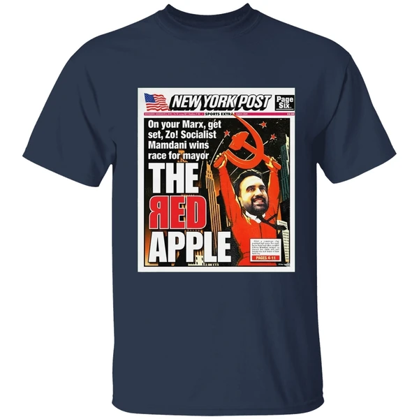 Zohran Mamdani The Red Apple On Your Marx Get Set Zo On Your Marks Get Set Go Shirt - Image 4