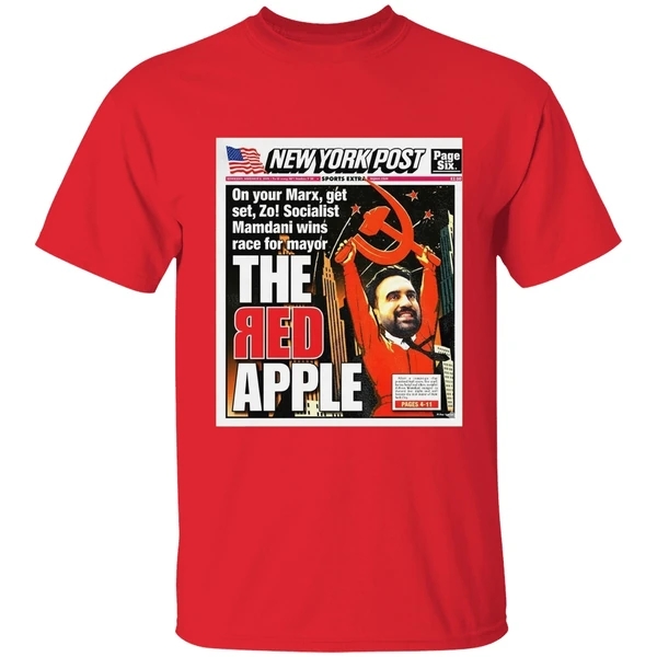 Zohran Mamdani The Red Apple On Your Marx Get Set Zo On Your Marks Get Set Go Shirt - Image 6