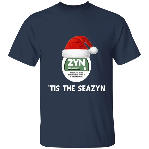 zyn tis the seazyn christmas shirt navy