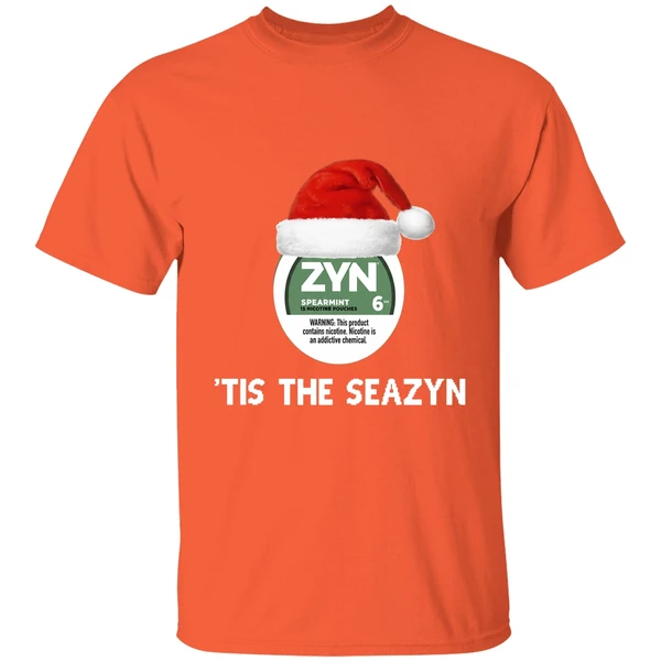 zyn tis the seazyn christmas shirt orange